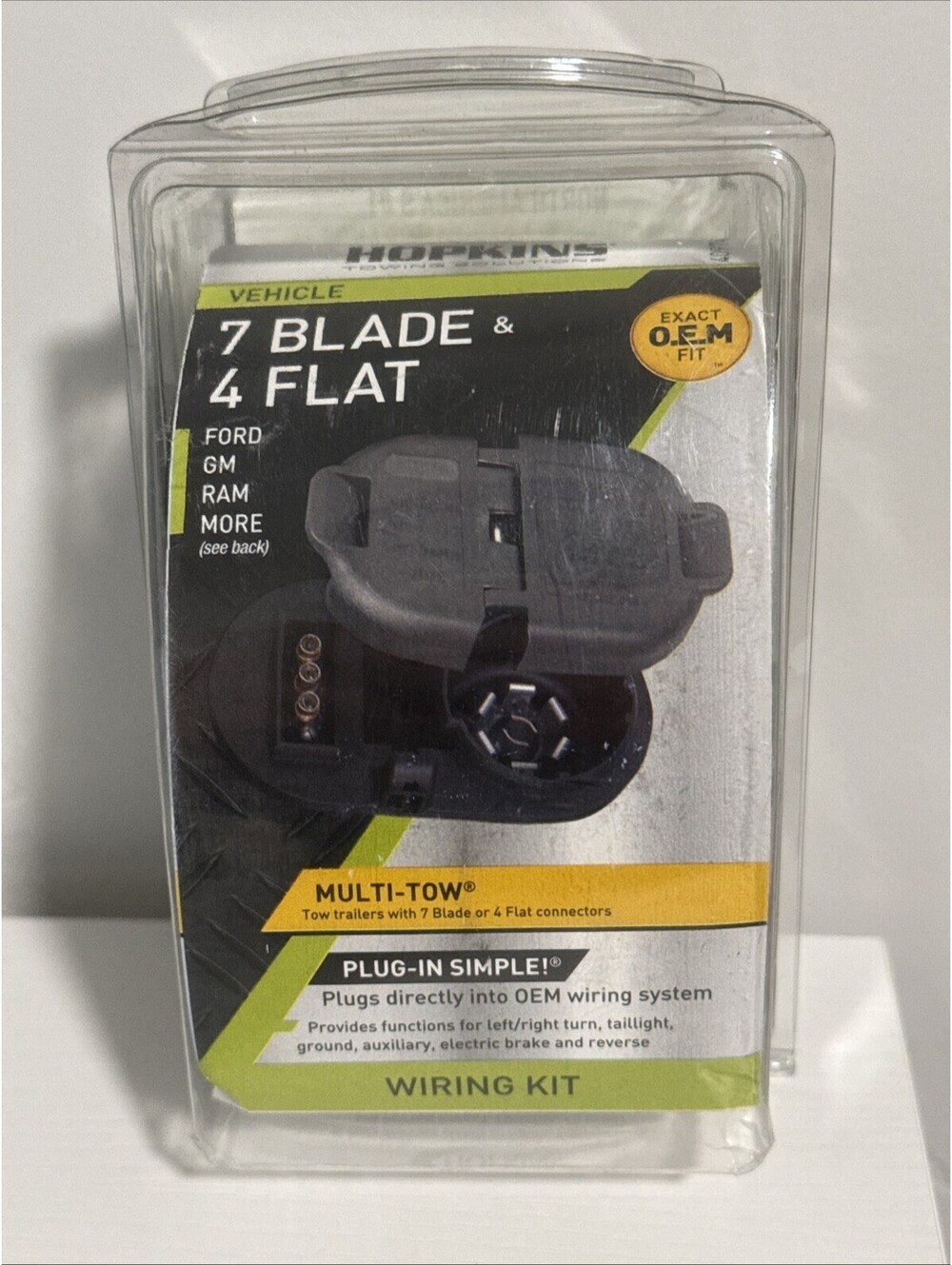 Trailer Connector Kit-Plug-In Simple OE Multi-Tow 7-Blade And 4-Flat Connector